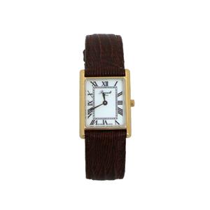 Montre suisse Jaquet Girard femme - boîtier rectangulaire - bracelet cuir bordeaux Z170.012