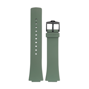 Bracelet de montre en caoutchouc vert olive Junghans Force n°6827