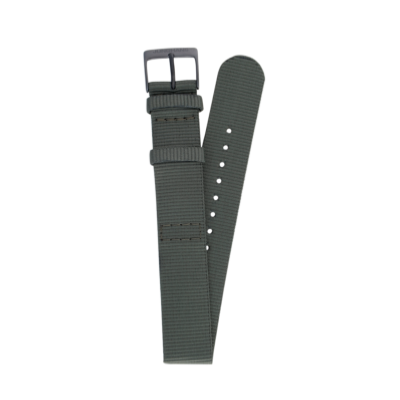 Bracelet de montre en nato nylon vert olive Junghans max bill 18mm n°6829