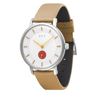 Montre KRYER STTER LASSEN DuFa beige et rouge DF9031-03