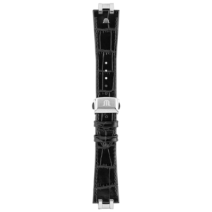 Bracelet cuir noir Aikon 24mm ML800-005015 Maurice Lacroix
