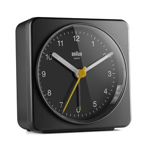 Réveil Braun carré noir silencieux XL 78mm BC03B