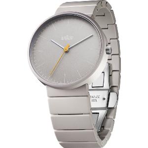 Montre Braun Classic unisexe grise 39mm, bracelet céramique, BN0171GYGYG
