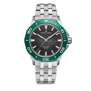 PONTOS S SOLAR vert acier 42mm  - PT1008-SSL52-330-1