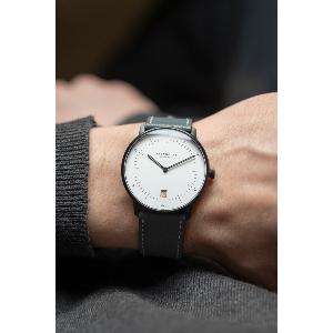 Montre NAOS EDITION BAUHAUS III - Bracelet cuir gris clair S01-NAB15-CA01