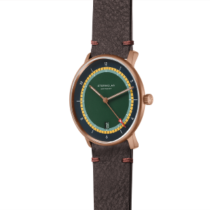 NAOS Argo Bronze vert foncé or cuir marron S01-NAX48-VI17