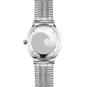 Montre AUTOMATIQUE ASTHET EDITION LUMARE bleu argent - Bracelet métallique argent S02-ASL06-ME06