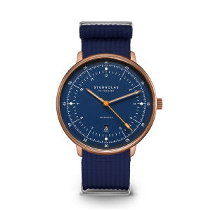HAMBURG automatique bleu bronze nato bleu S02-HH46-FI08